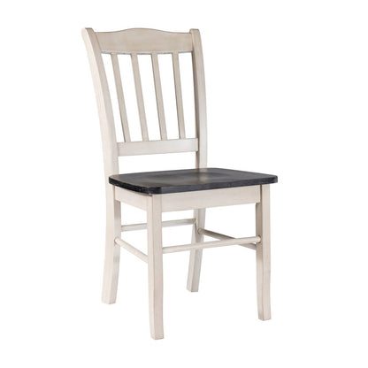 Shaker Dining Chairs - Set of 2 - European Black Ash/Antique White