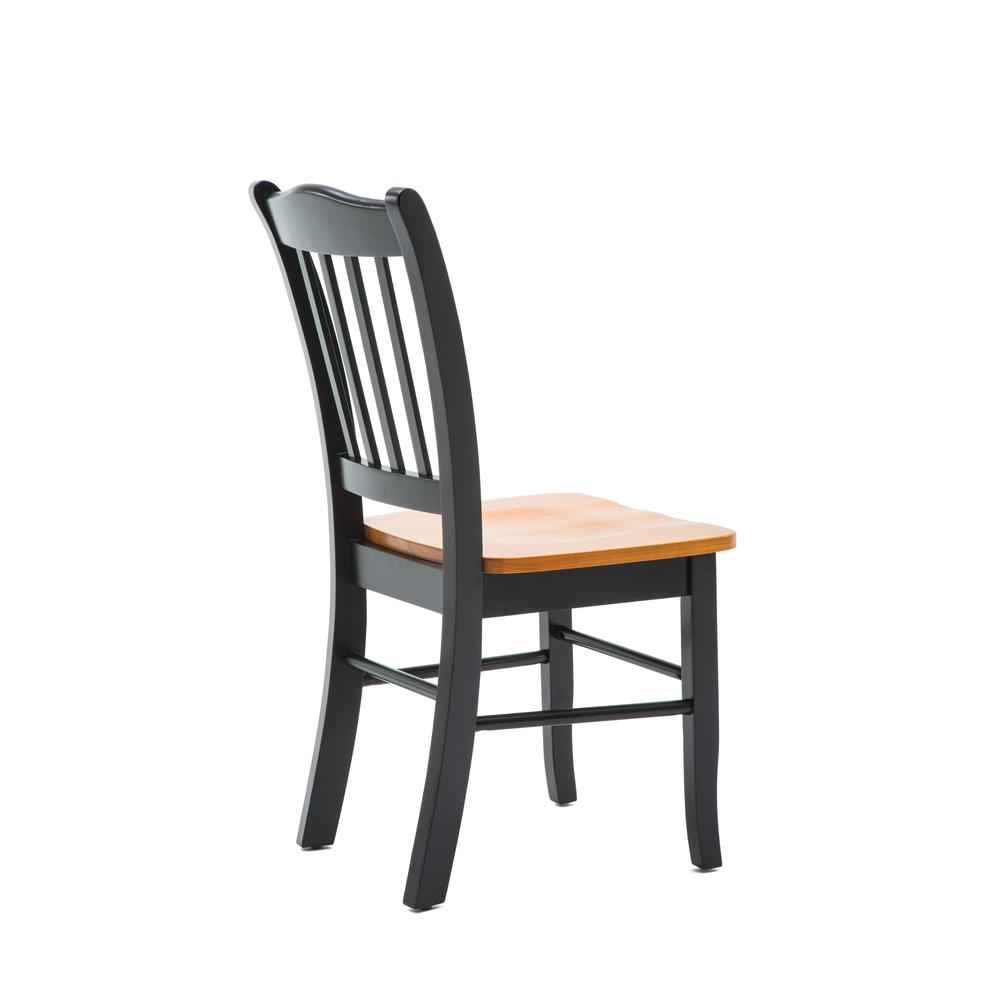 Shaker Dining Chairs, Set of 2 - Black/Oak