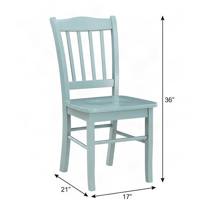 FurniFact Dining Chair with Solid Rubberwood Frame, Aspen Valley, Set of 2