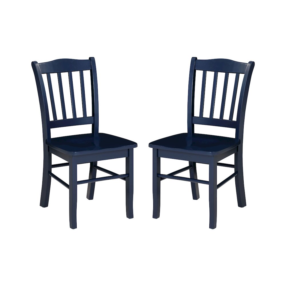 Shaker Dining Chairs, Set of 2 – Navy Blue Finish