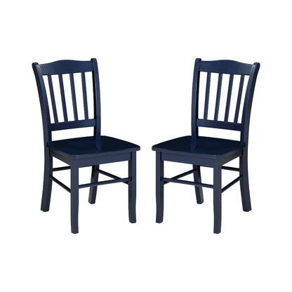 Shaker Dining Chairs, Set of 2 – Navy Blue Finish