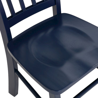 Shaker Dining Chairs, Set of 2 – Navy Blue Finish