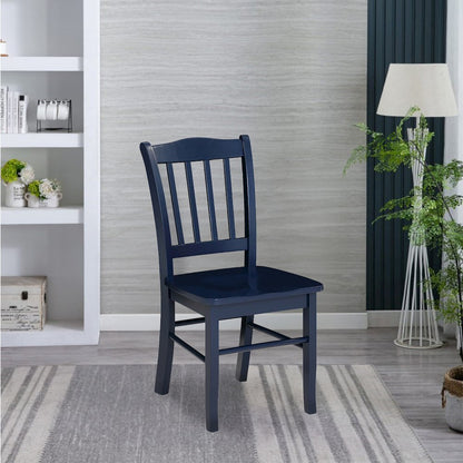 Shaker Dining Chairs, Set of 2 – Navy Blue Finish