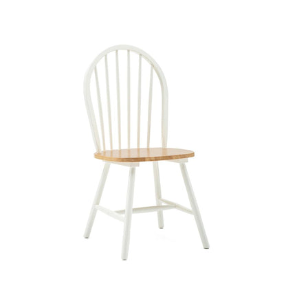 Title - Windsor Farmhouse Dining Chairs, Set of 2 - Cream/Natural