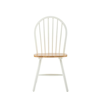 Title - Windsor Farmhouse Dining Chairs, Set of 2 - Cream/Natural