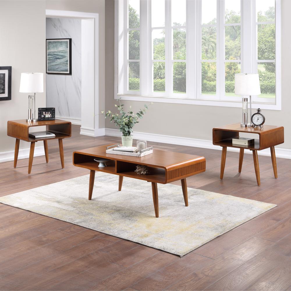 Dansk 3-Piece Occasional Table Set - Rich Walnut