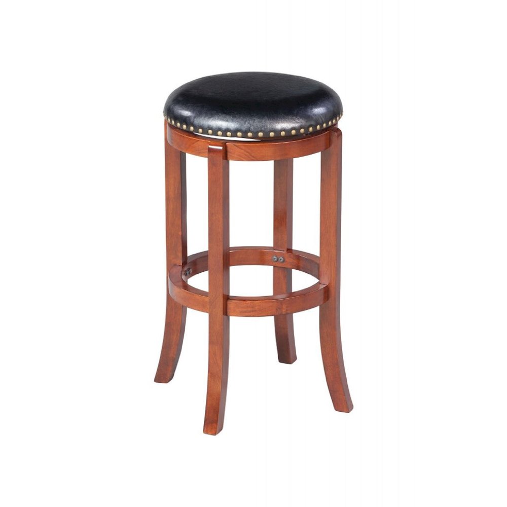 Cordova Swivel Bakckless Bar Stool - Cherry