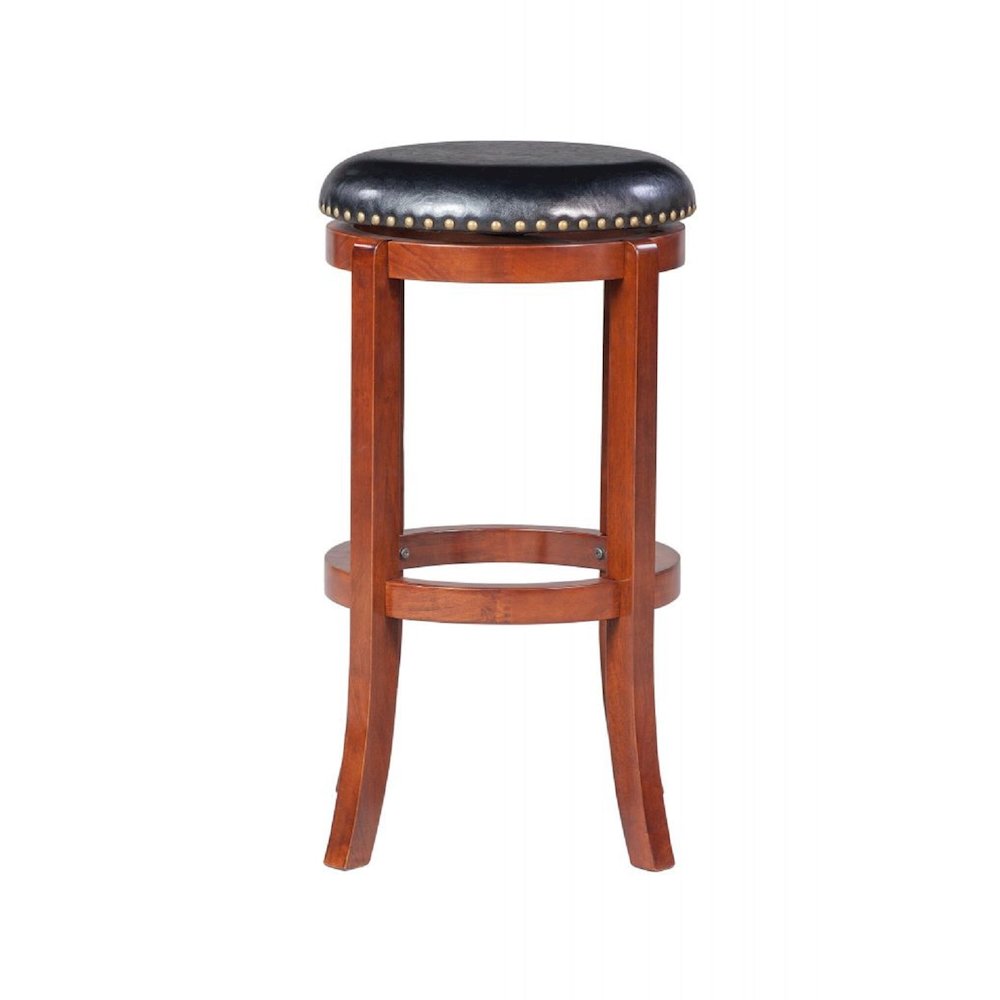 Cordova Swivel Bakckless Bar Stool - Cherry