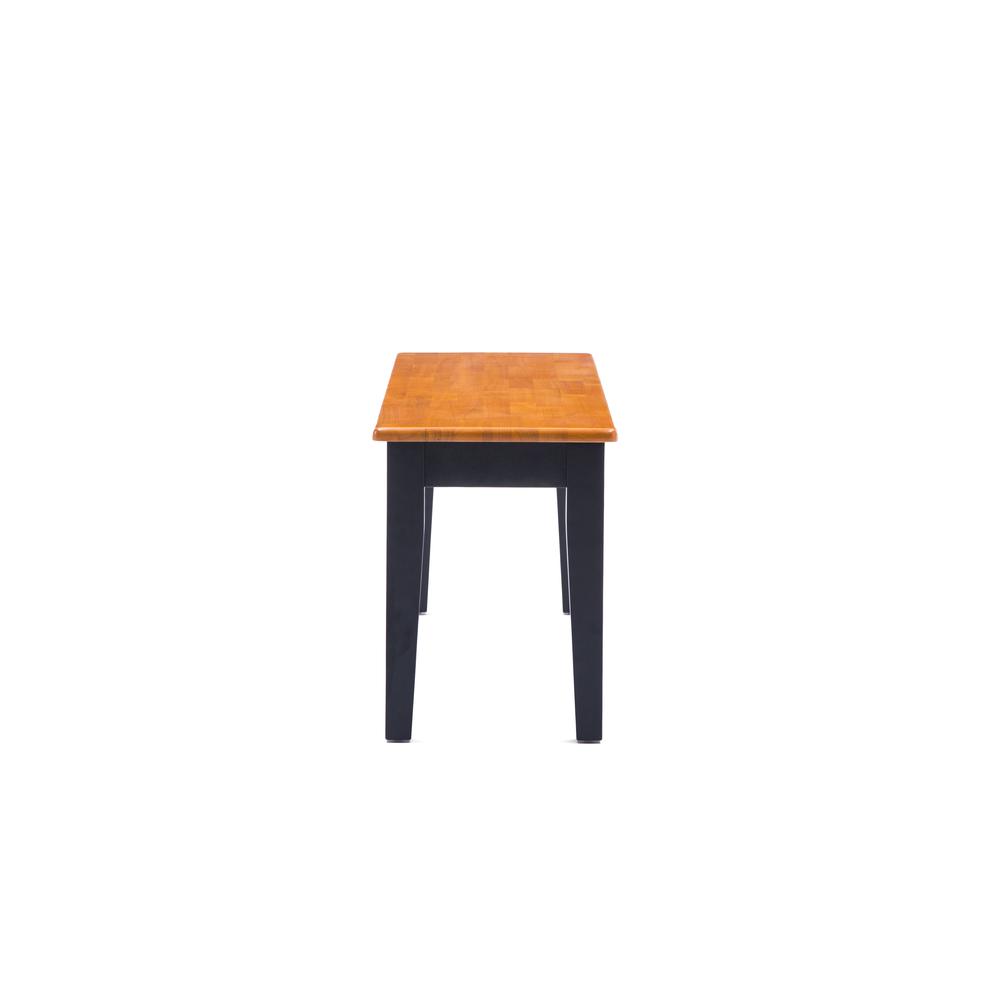 Shaker Dining Bench - Black/Oak