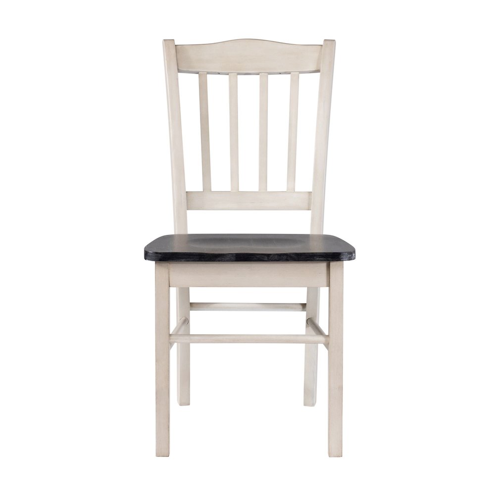 Shaker Dining Chairs - Set of 2 - European Black Ash/Antique White