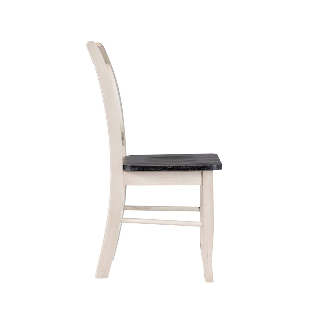 Shaker Dining Chairs - Set of 2 - European Black Ash/Antique White