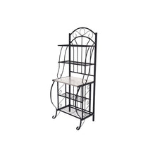 Valencia Baker's Rack with Faux Marble Shelf