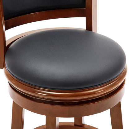 Augusta Swivel Bar Stool - Cherry