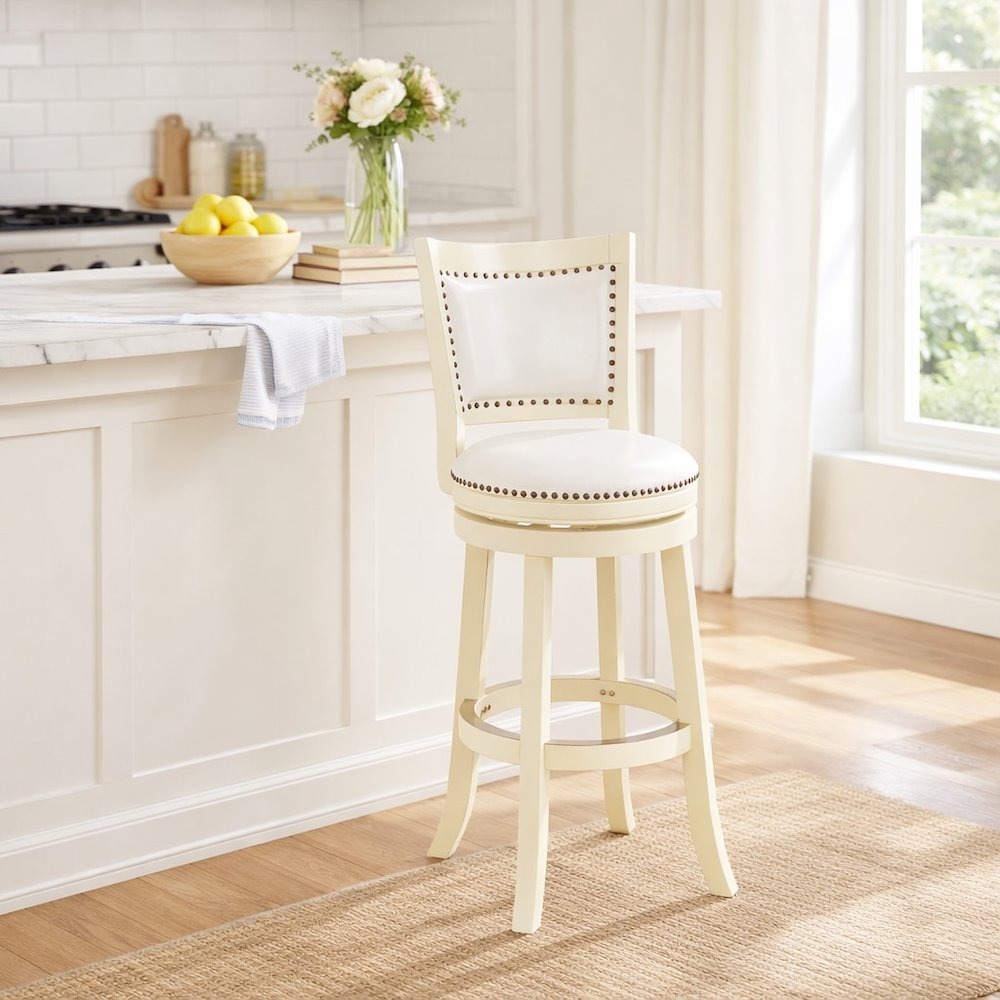 Bristol Swivel Bar Stool - Buttermilk
