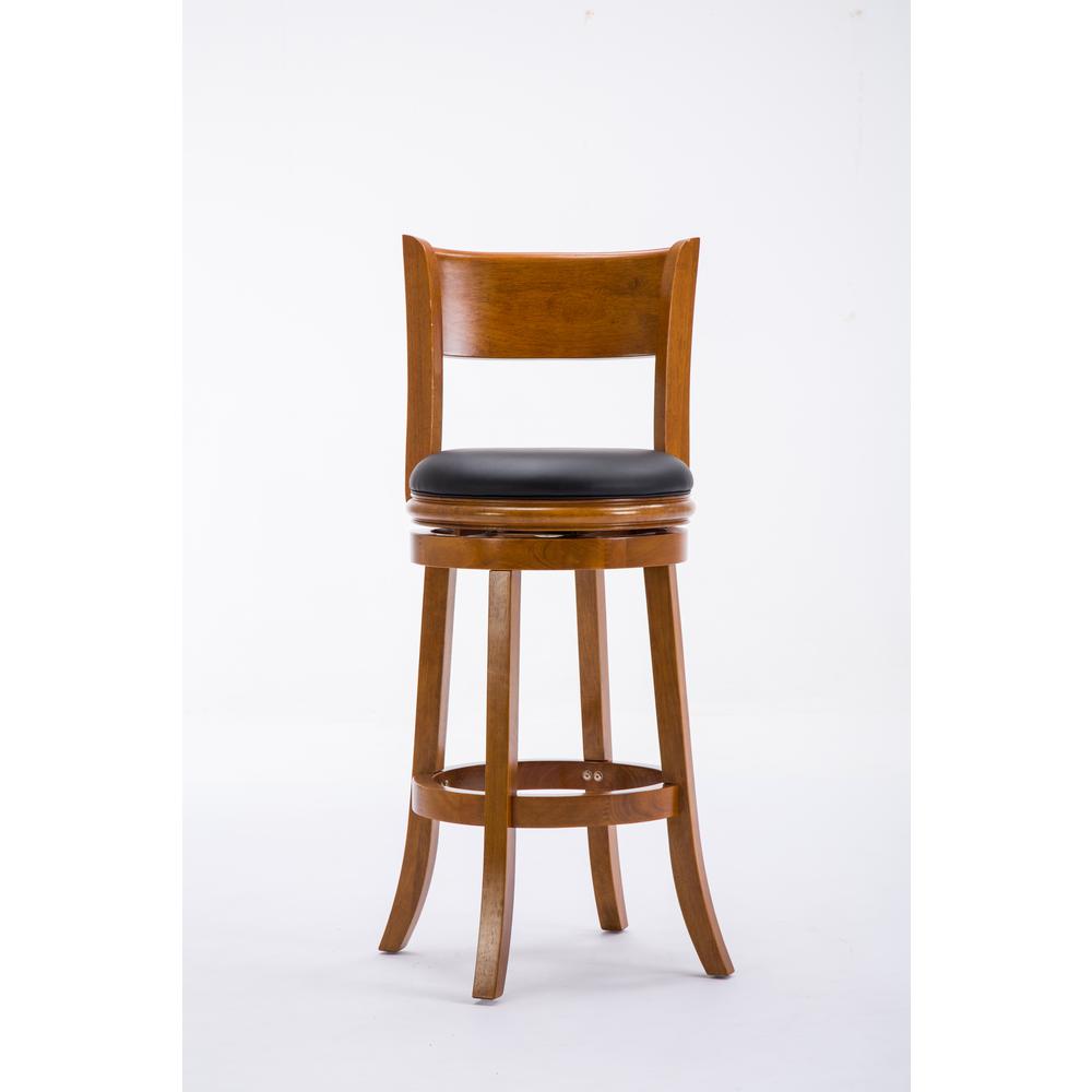Palmetto Swivel Bar Stool  - Fruitwood