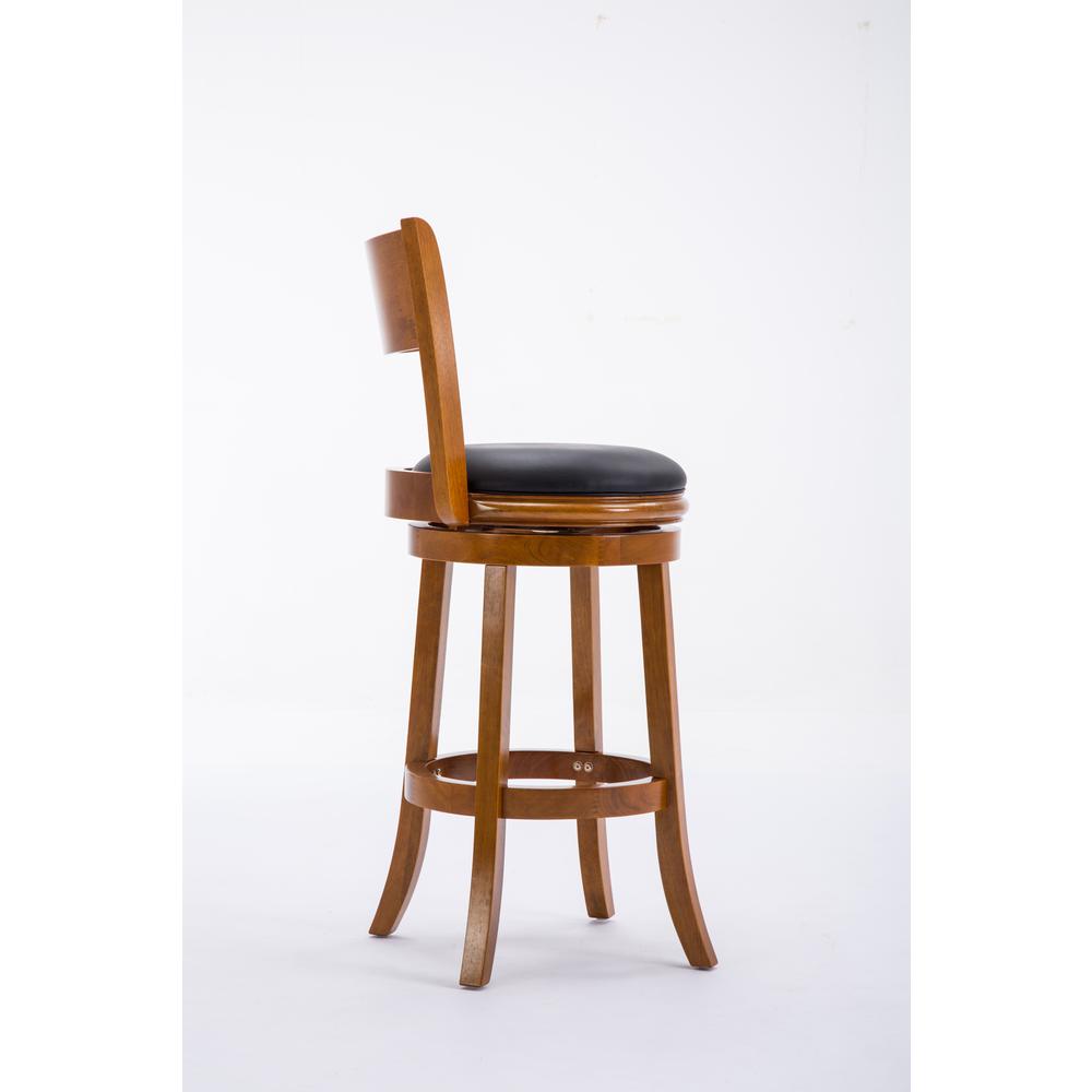 Palmetto Swivel Bar Stool  - Fruitwood