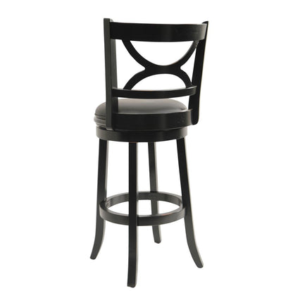 Florence Swivel Bar Stool - Black Sandthru Finish