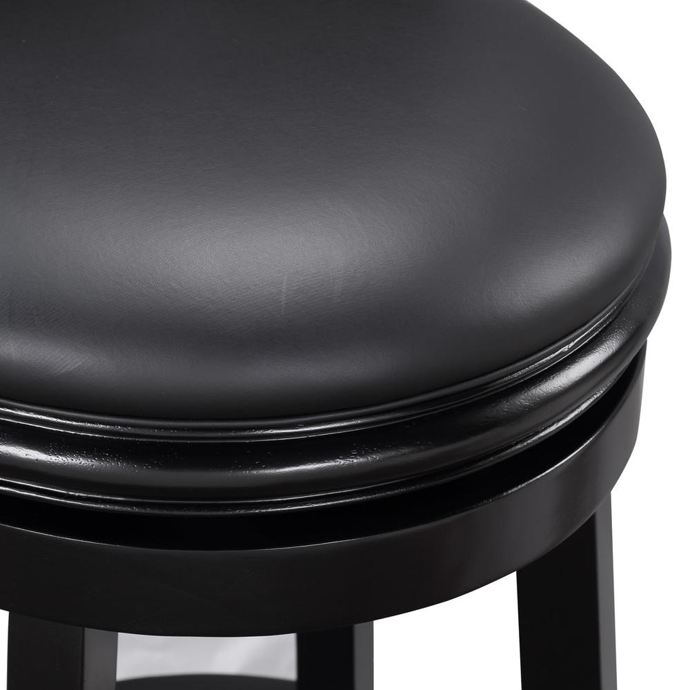 Augusta Swivel Bar Stool - Black