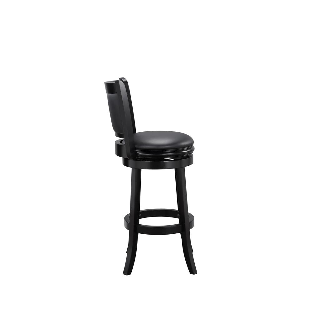 Augusta Swivel Bar Stool - Black