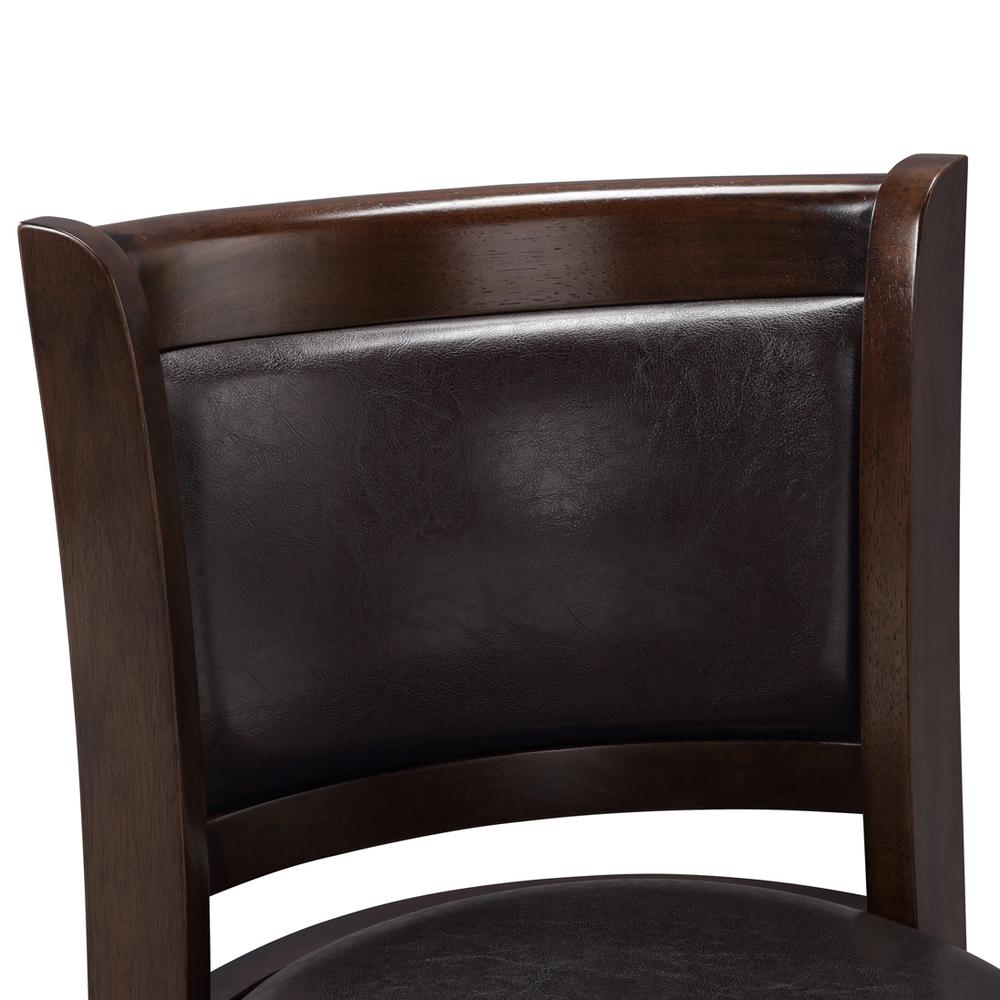 Augusta Swivel Bar Stool - Cappuccino/Dark Brown