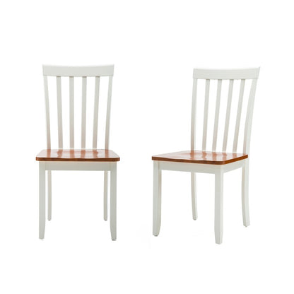 Bloomington Dining Chairs, Set of 2 - Cream/Honey Oak