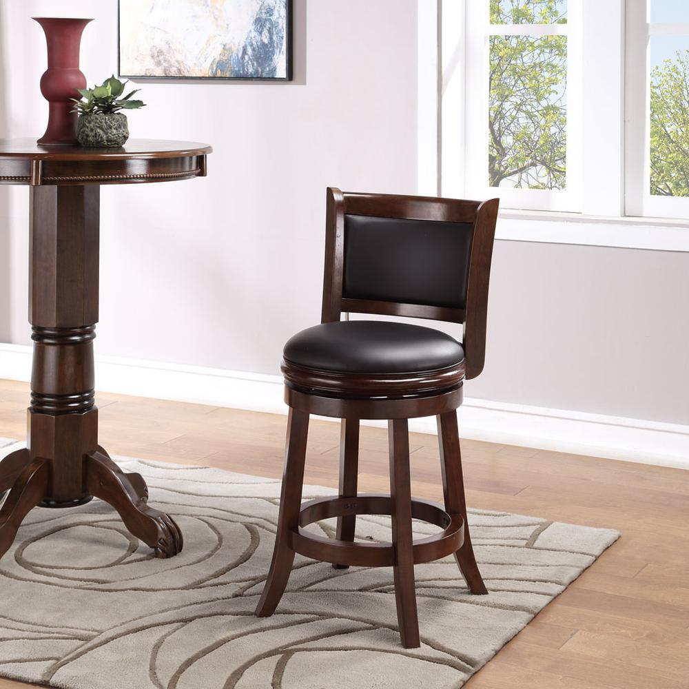 Augusta Swivel Counter Stool - Cappuccino