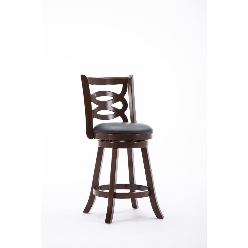 Seina Swivel Counter Stool - Cappuccino