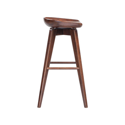 Bali Backless Swivel Bar Stool, Cappuccino