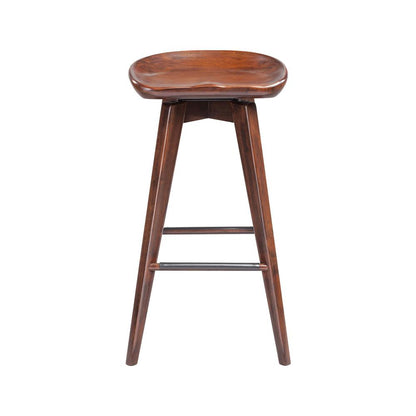 Bali Backless Swivel Bar Stool, Cappuccino