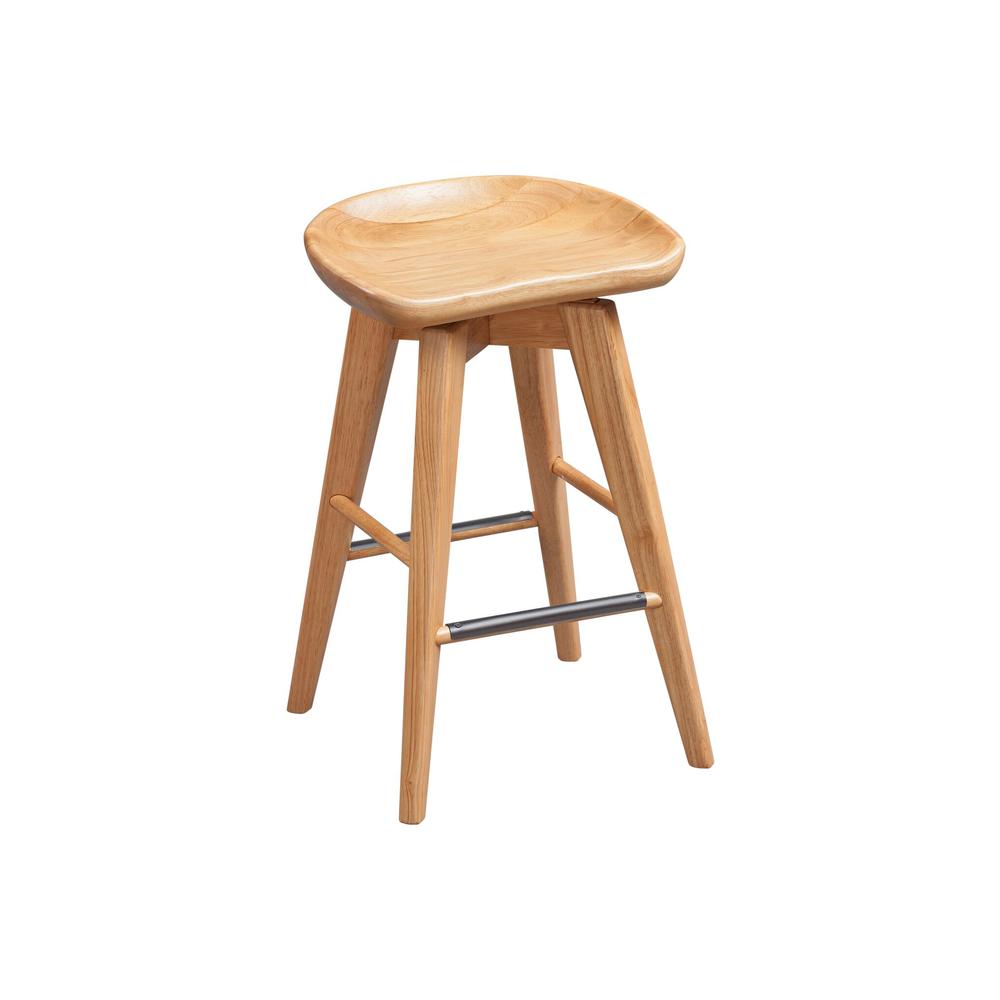 Bali Backless Swivel Counter Stool - Natural