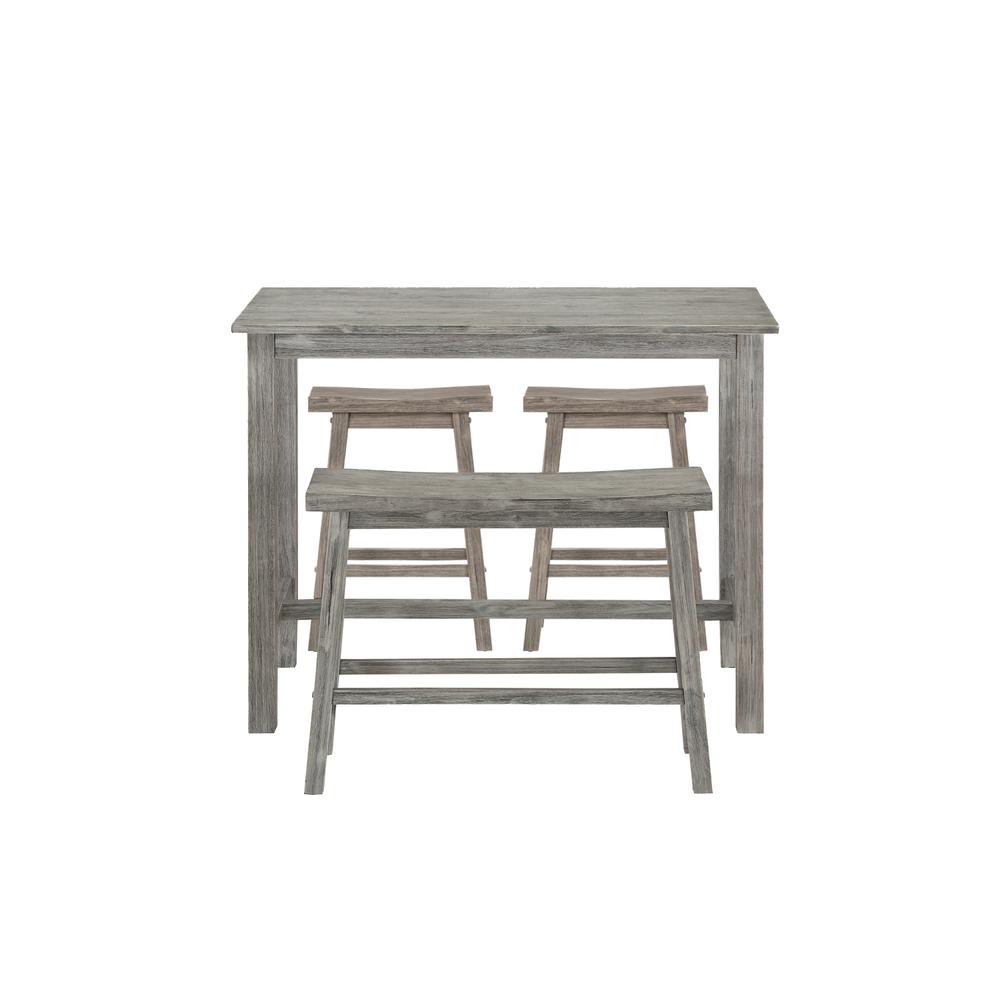 Sonoma 4pc Pub Set - Storm Gray Wire-Brush Finish