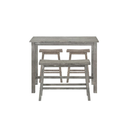 Sonoma 4pc Pub Set - Storm Gray Wire-Brush Finish