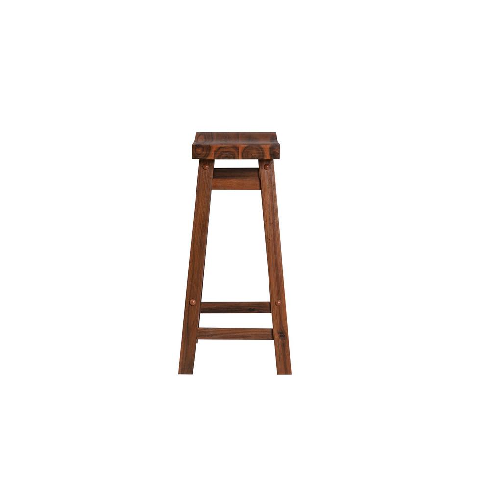 Sonoma Backless Saddle Counter Stool - Chestnut Wire-Brush