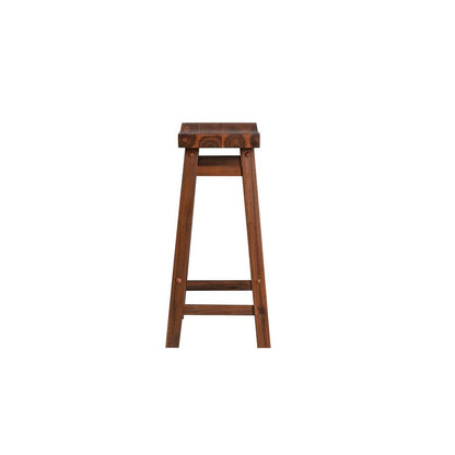 Sonoma Backless Saddle Counter Stool - Chestnut Wire-Brush