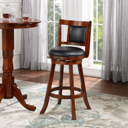 Avianna Swivel Counter Stool - Cherry