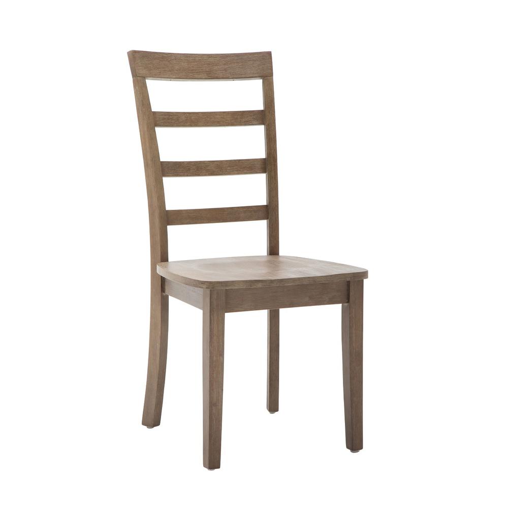 Boulder Dining Chairs, Set of 2 - Barnwood Wire-Brush