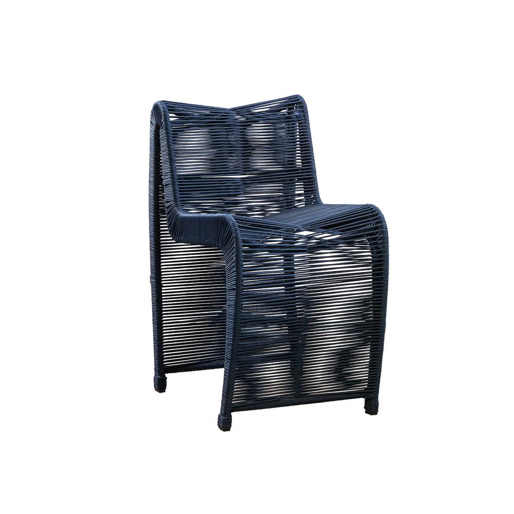 Lorenzo Blue Rope Counter Stool - Set of 2