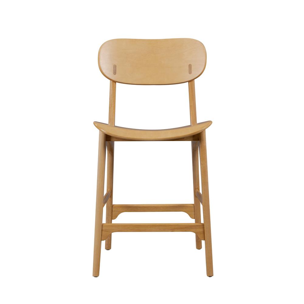 Solvang Wood Counter Stool - Natural Finish