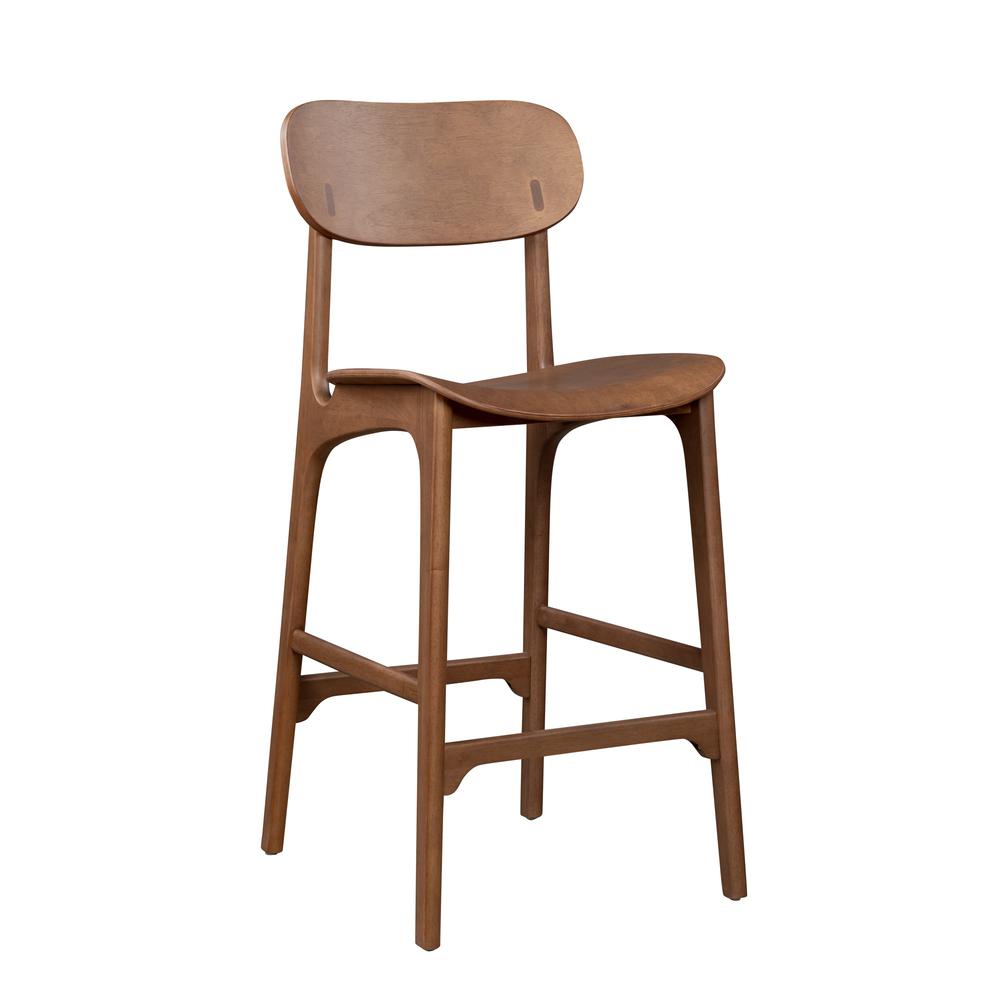 Solvang Wood Bar Stool- Brown Ale Finish