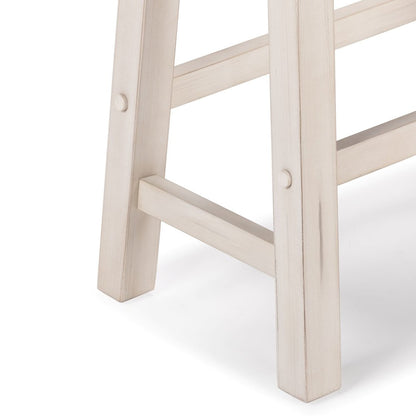 Sonoma Backless Saddle Counter Stool - European Black/Antique White