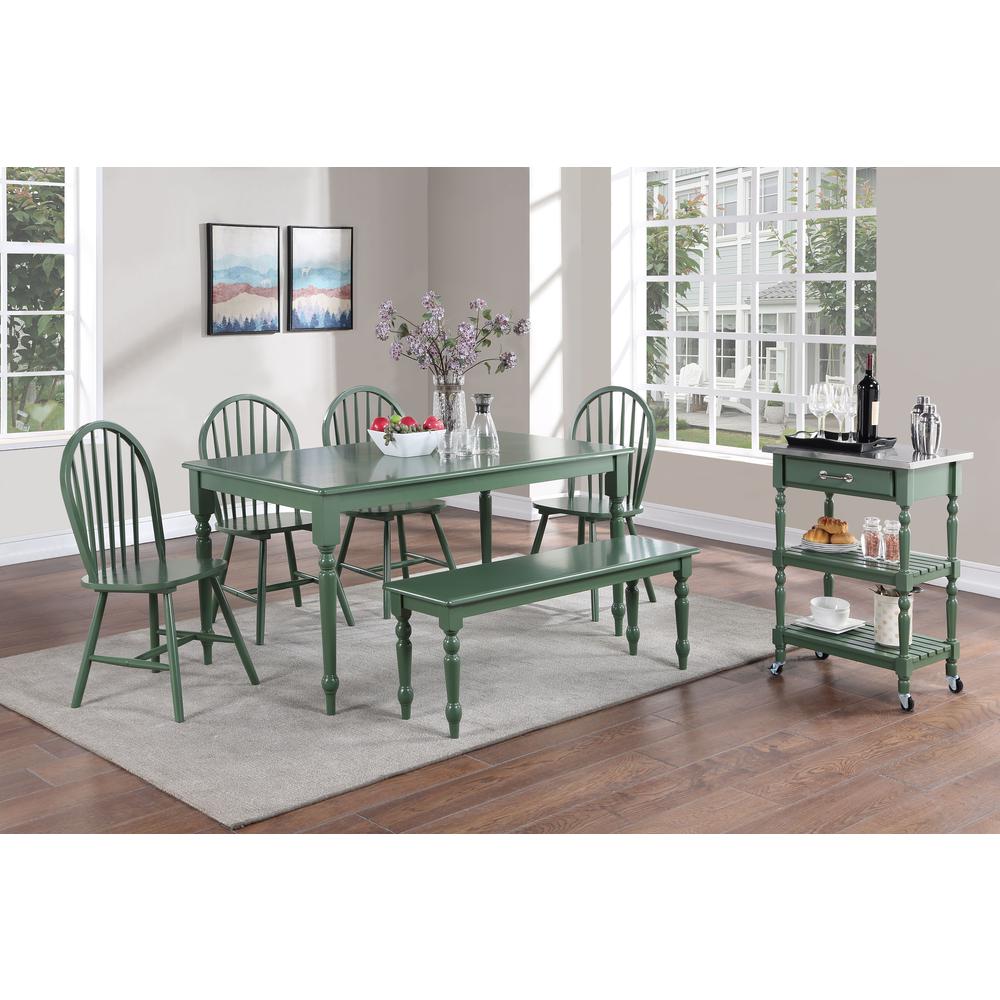Carolina Dining Table - Equestrian Green