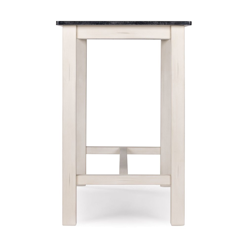 Sonoma Pub Table - Antique White/European Black