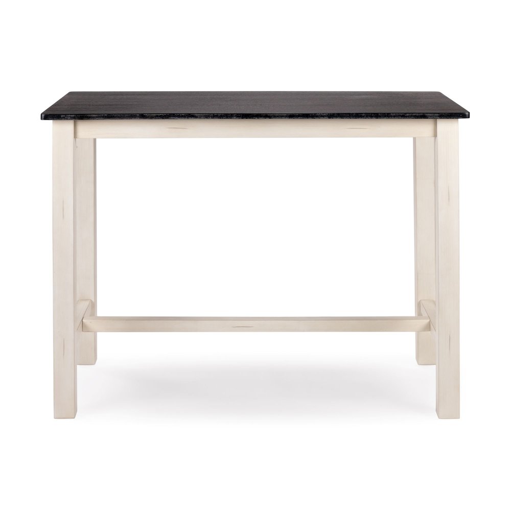Sonoma Pub Table - Antique White/European Black