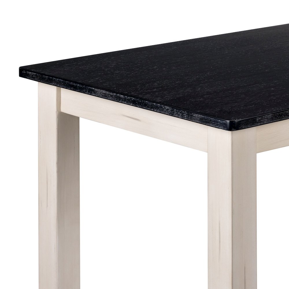Sonoma Pub Table - Antique White/European Black