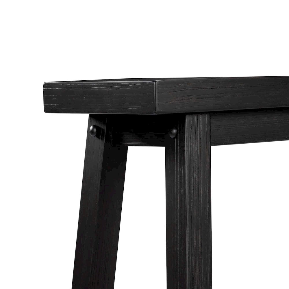 Sonoma Backless Bench - Black Charcoal