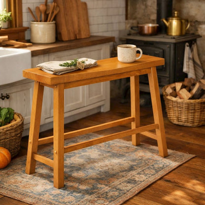 Sonoma Backless Bench - Honey Oak