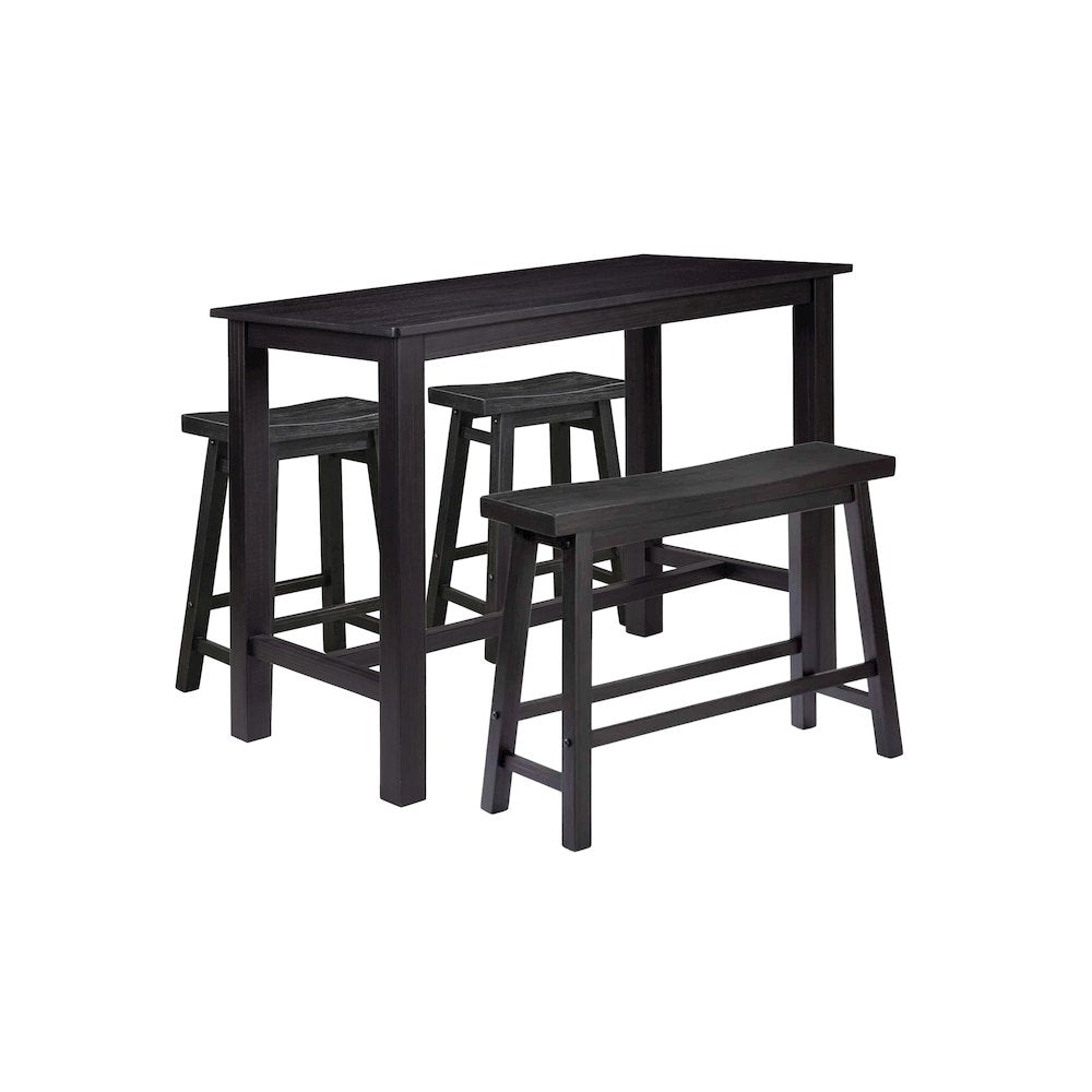 Sonoma 4pc Pub Set - Black Charcoal