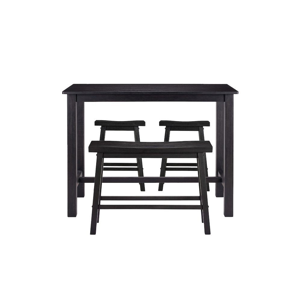 Sonoma 4pc Pub Set - Black Charcoal