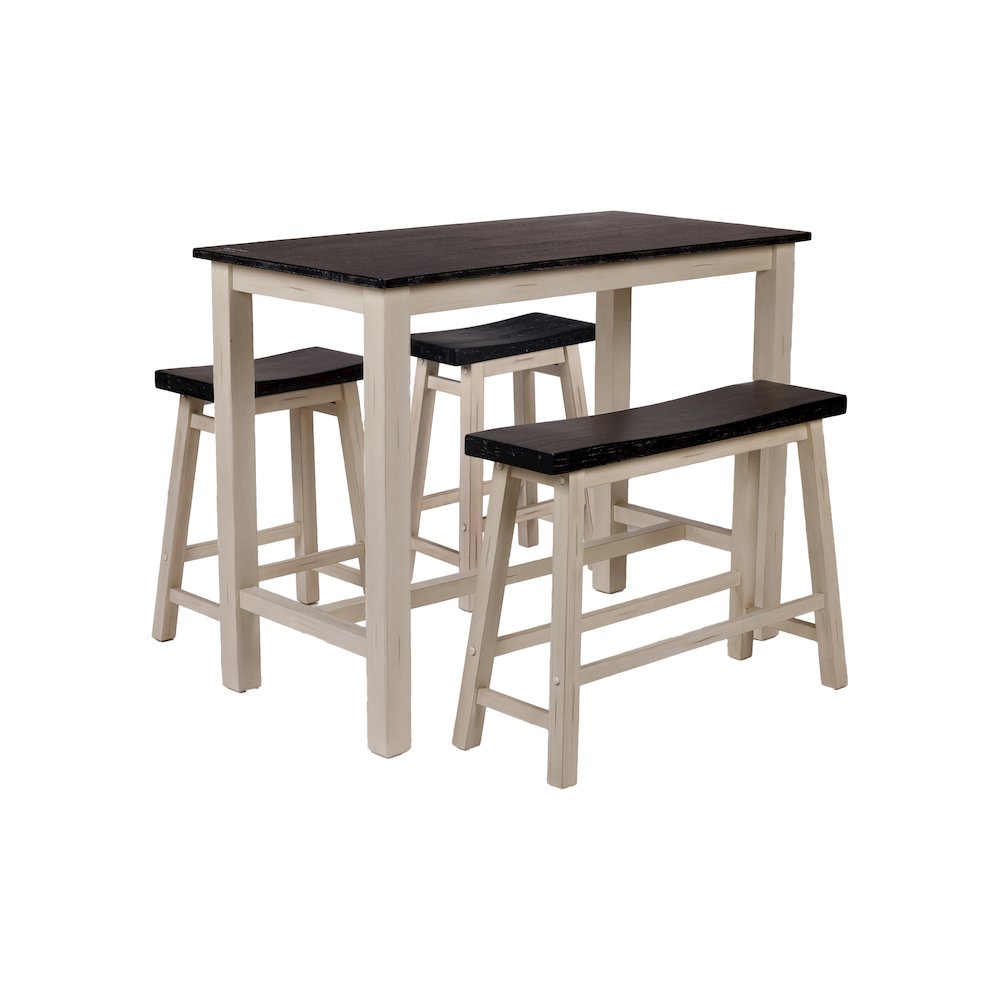 Sonoma 4pc Pub Set - European Black/Antique White