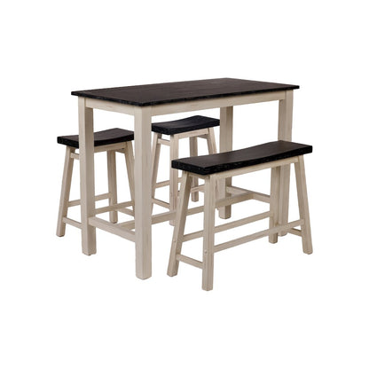Sonoma 4pc Pub Set - European Black/Antique White